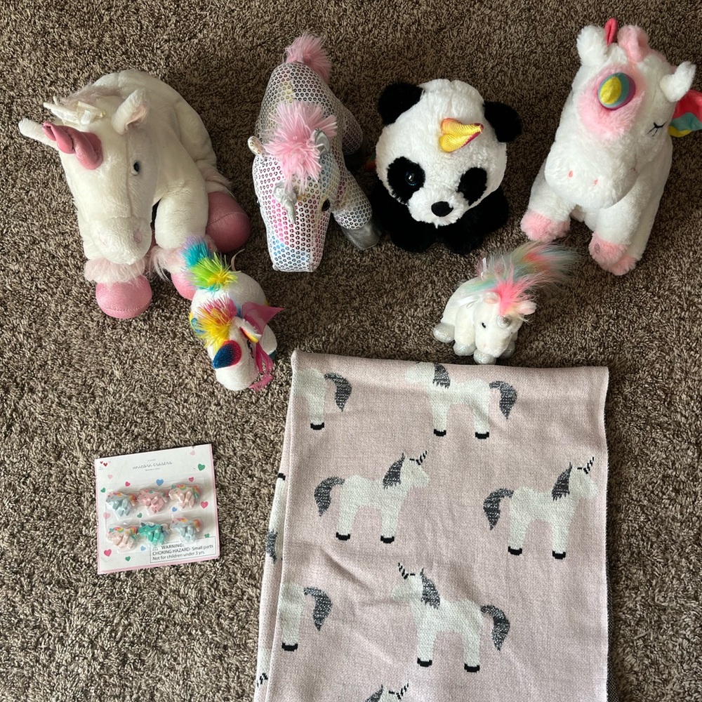Unicorn Plush Toy Set